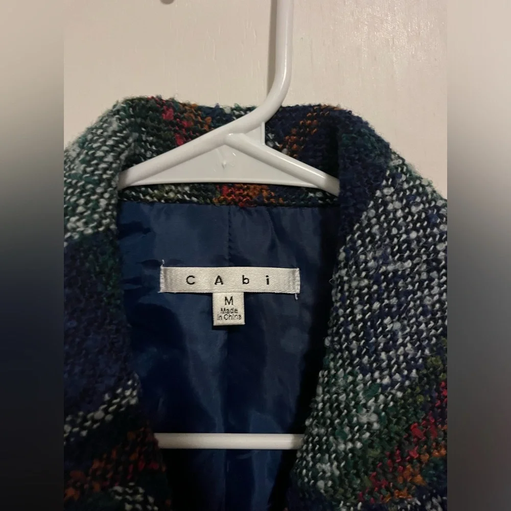 Cabi 908 Vest Womens M Tweed Wool Blend Double‎ Breasted English Country